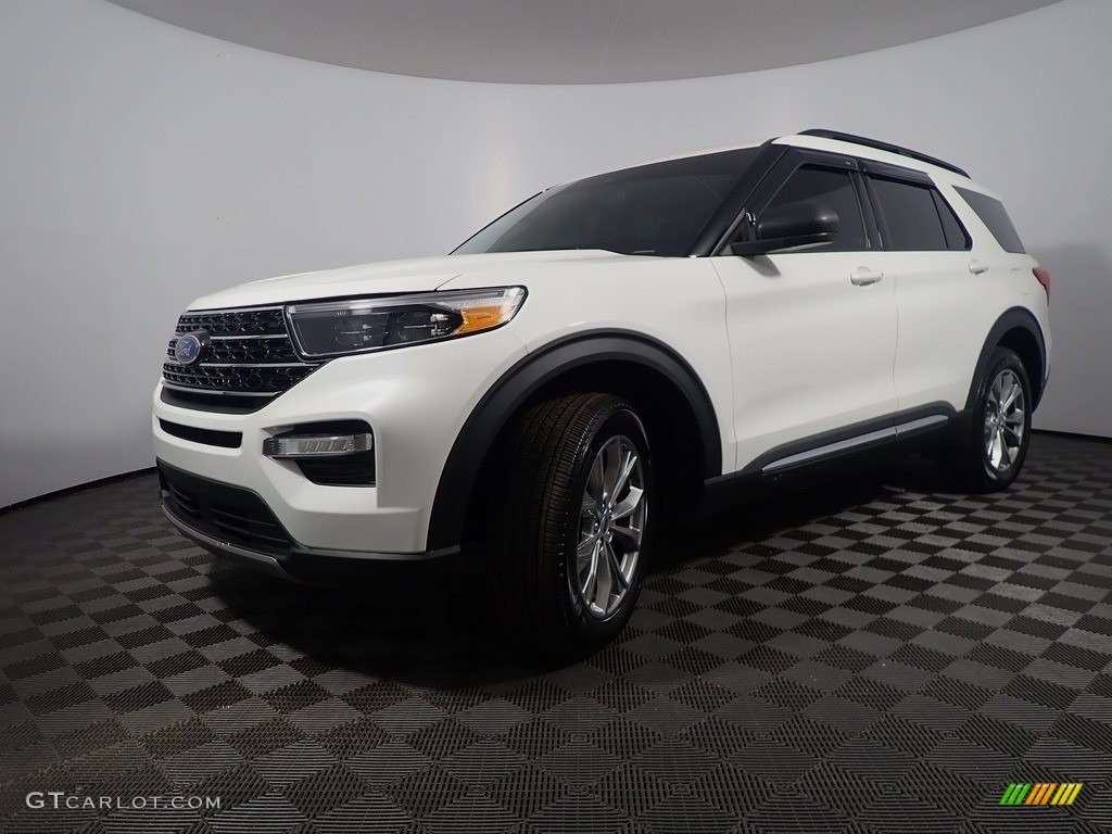 2021 Explorer XLT 4WD - Oxford White / Ebony photo #8