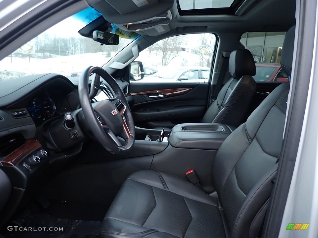 Jet Black Interior 2019 Cadillac Escalade ESV Luxury 4WD Photo #143639101