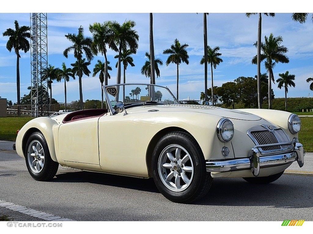 Old English White 1959 MG MGA Roadster Exterior Photo #143641466