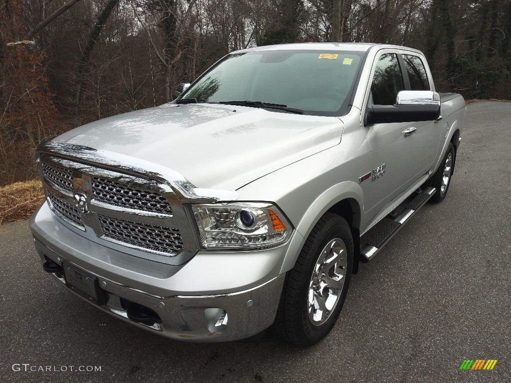 Bright Silver Metallic 2016 Ram 1500 Laramie Crew Cab 4x4 Exterior Photo #143641819