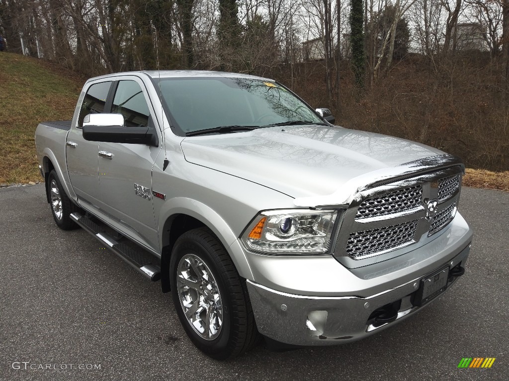 Bright Silver Metallic 2016 Ram 1500 Laramie Crew Cab 4x4 Exterior Photo #143641882