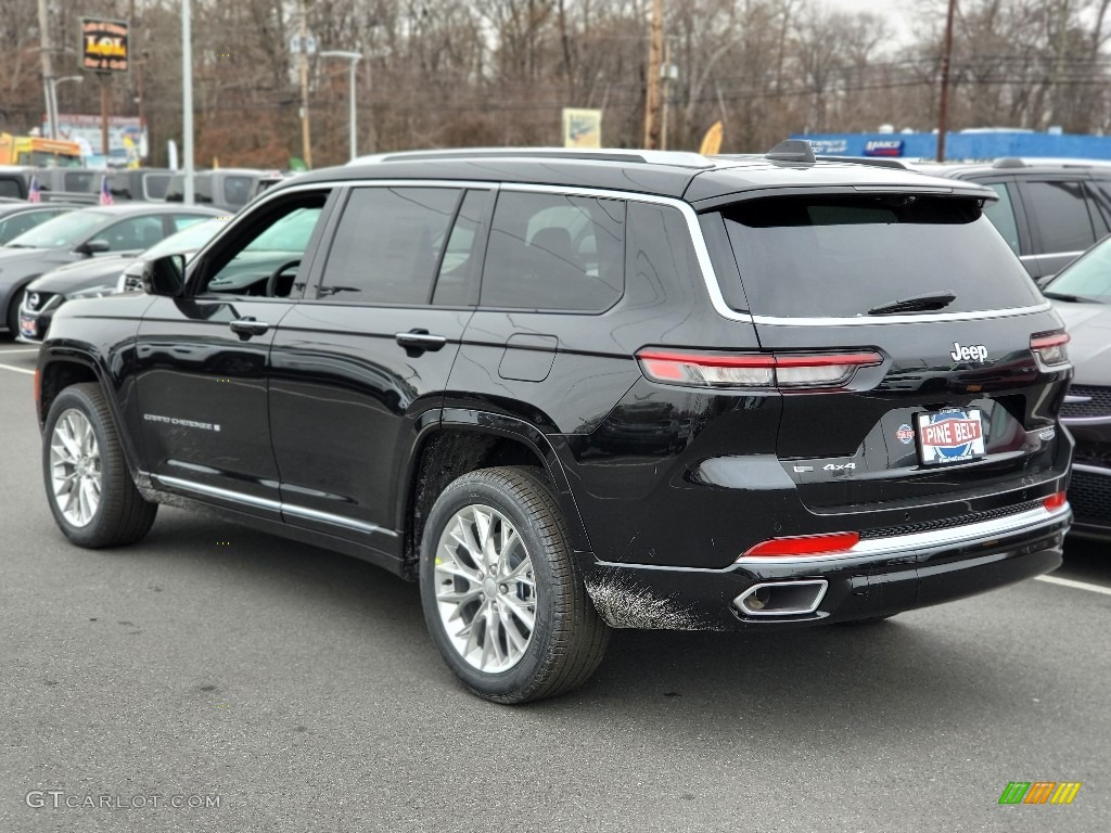 2021 Grand Cherokee L Summit 4x4 - Diamond Black Crystal Pearl / Tupelo/Black photo #4