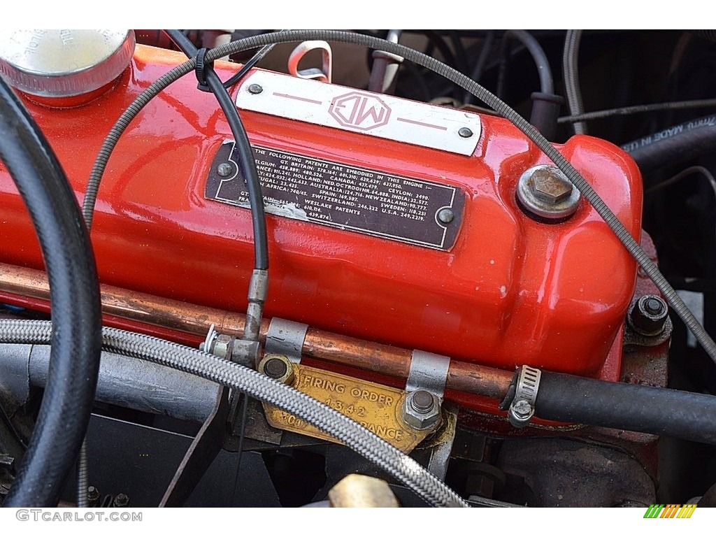1959 MG MGA Roadster Info Tag Photo #143642098