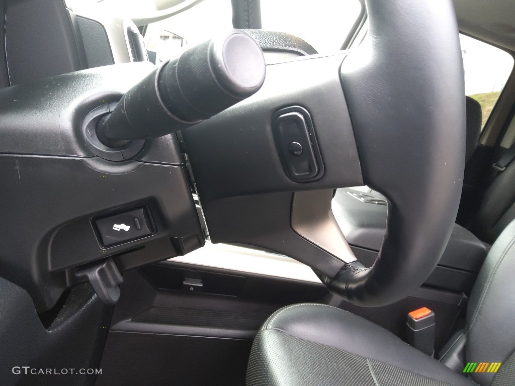 2016 Ram 1500 Laramie Crew Cab 4x4 Black Steering Wheel Photo #143642176