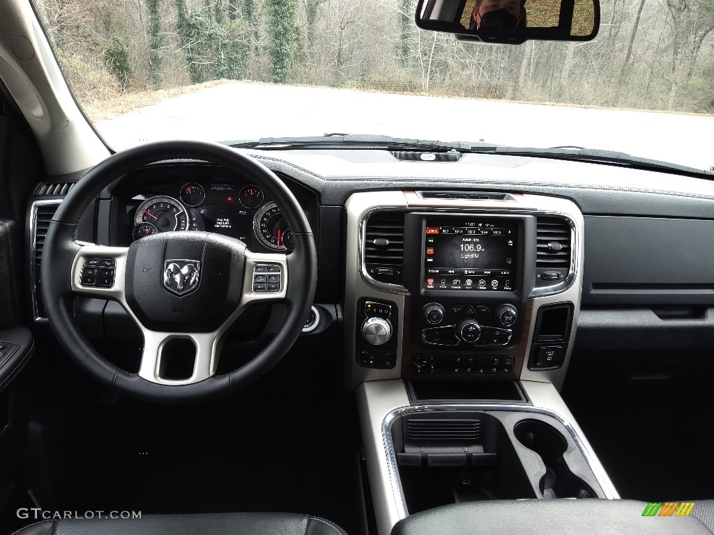 2016 Ram 1500 Laramie Crew Cab 4x4 Black Dashboard Photo #143642371
