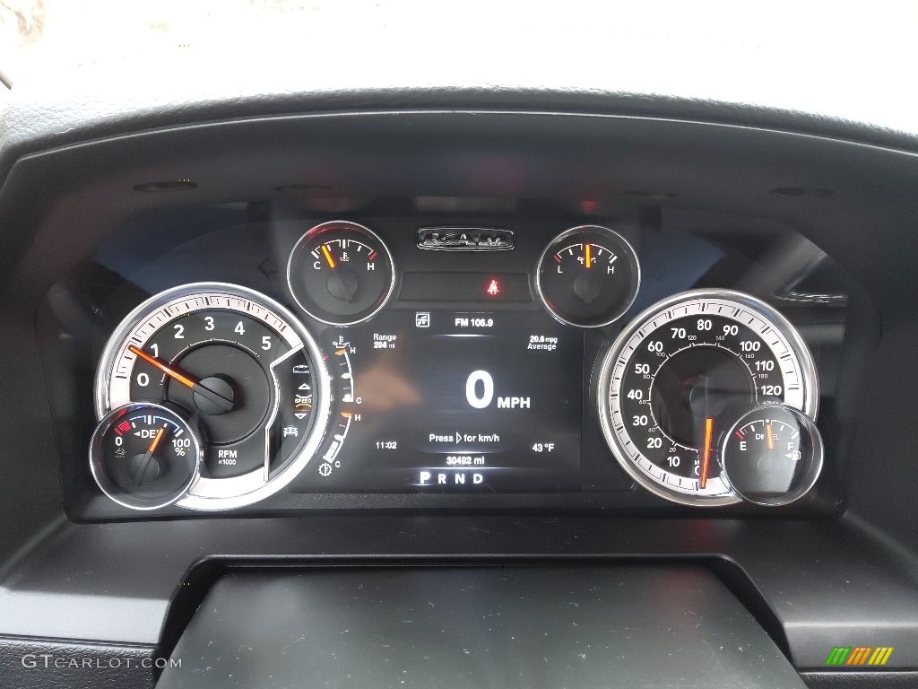 2016 Ram 1500 Laramie Crew Cab 4x4 Gauges Photo #143642449