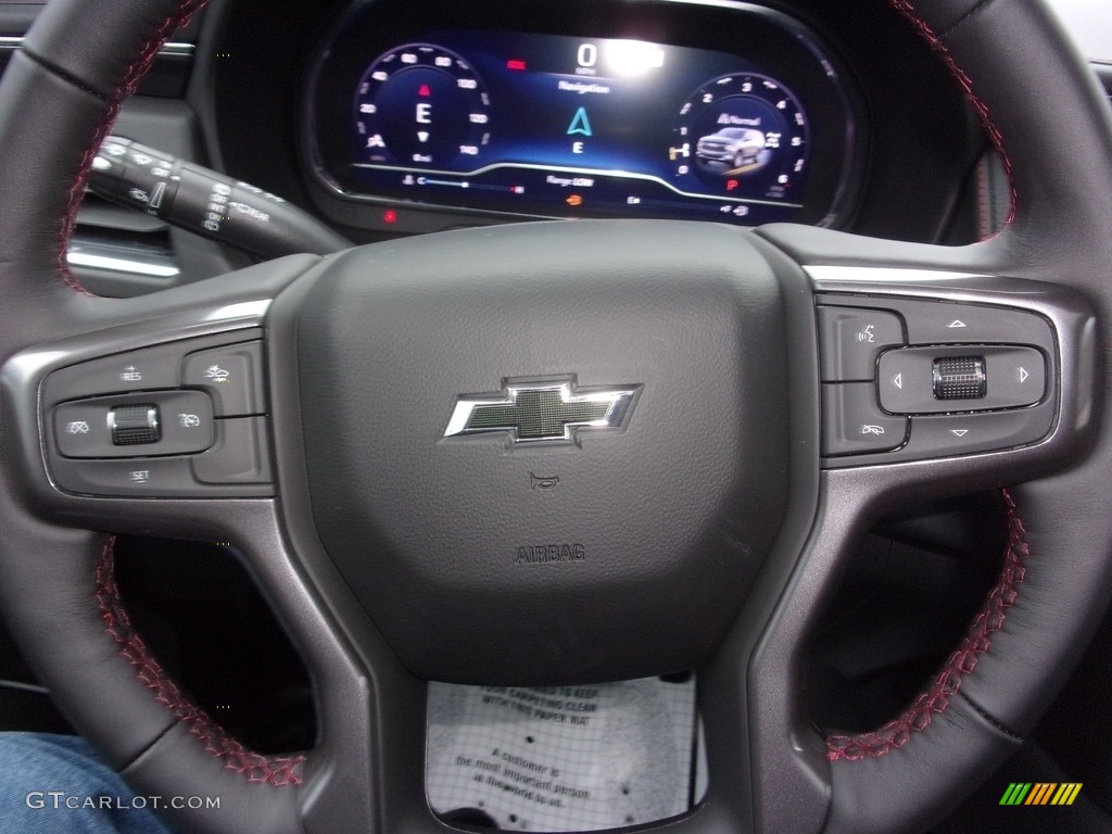 2022 Chevrolet Suburban RST 4WD Jet Black/­Victory Red Steering Wheel Photo #143643109