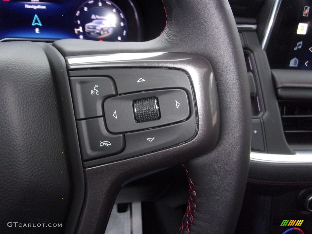 2022 Chevrolet Suburban RST 4WD Jet Black/­Victory Red Steering Wheel Photo #143643136