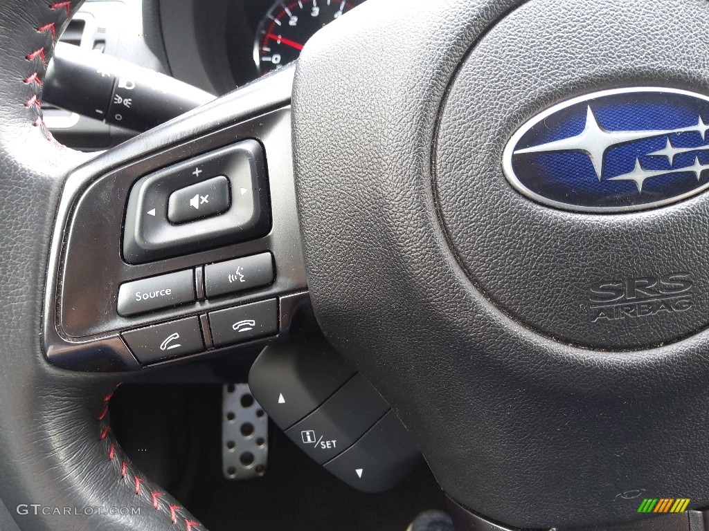 2019 Subaru WRX Standard WRX Model Carbon Black Steering Wheel Photo #143643349