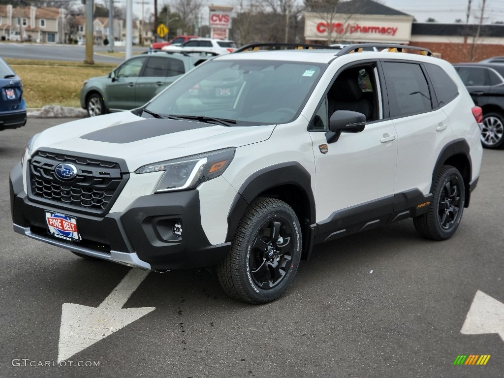 2022 Forester Wilderness - Crystal White Pearl / Gray photo #1