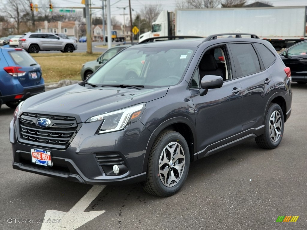 2022 Forester Premium - Magnetite Gray Metallic / Black photo #1