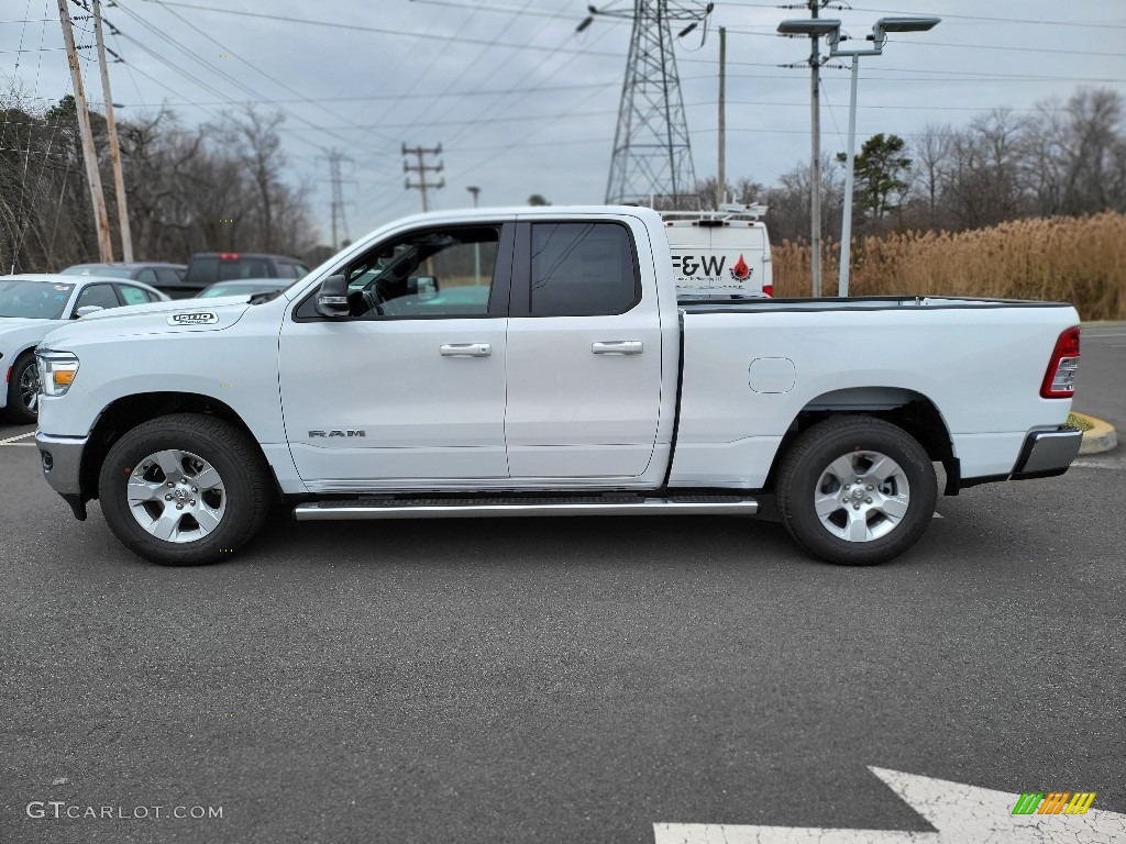 Bright White 2022 Ram 1500 Big Horn Quad Cab 4x4 Exterior Photo #143644903
