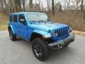 2021 Hydro Blue Pearl Jeep Wrangler Unlimited Rubicon 4xe Hybrid  photo #7