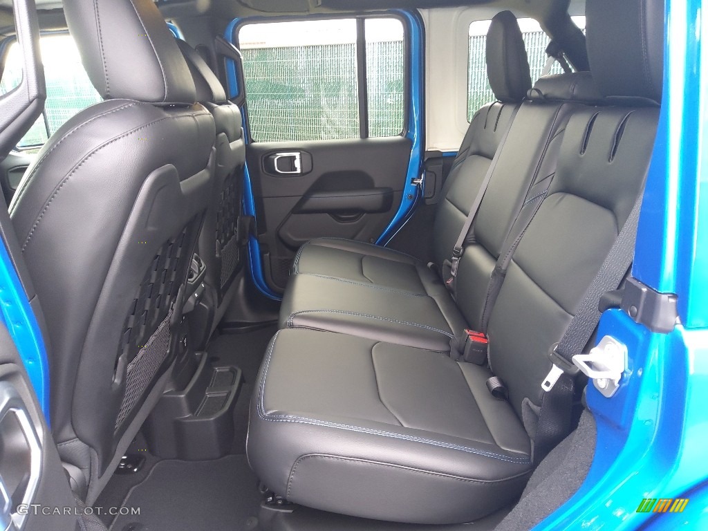 Black Interior 2021 Jeep Wrangler Unlimited Rubicon 4xe Hybrid Photo #143645194
