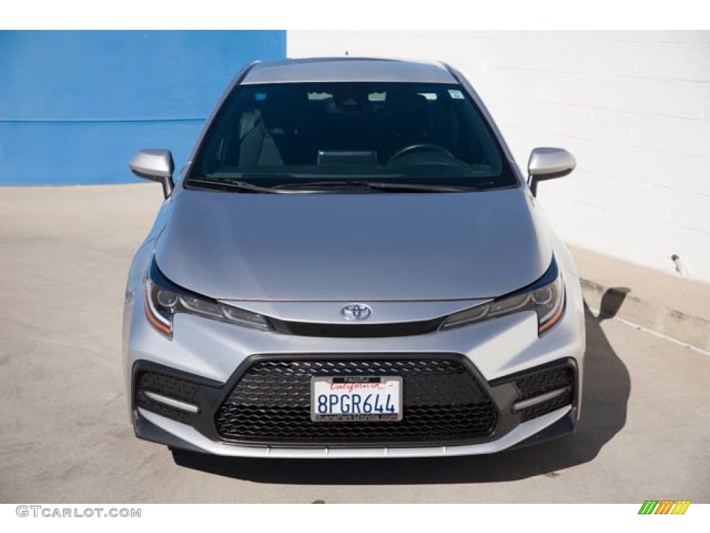 2020 Corolla SE - Classic Silver Metallic / Black photo #7