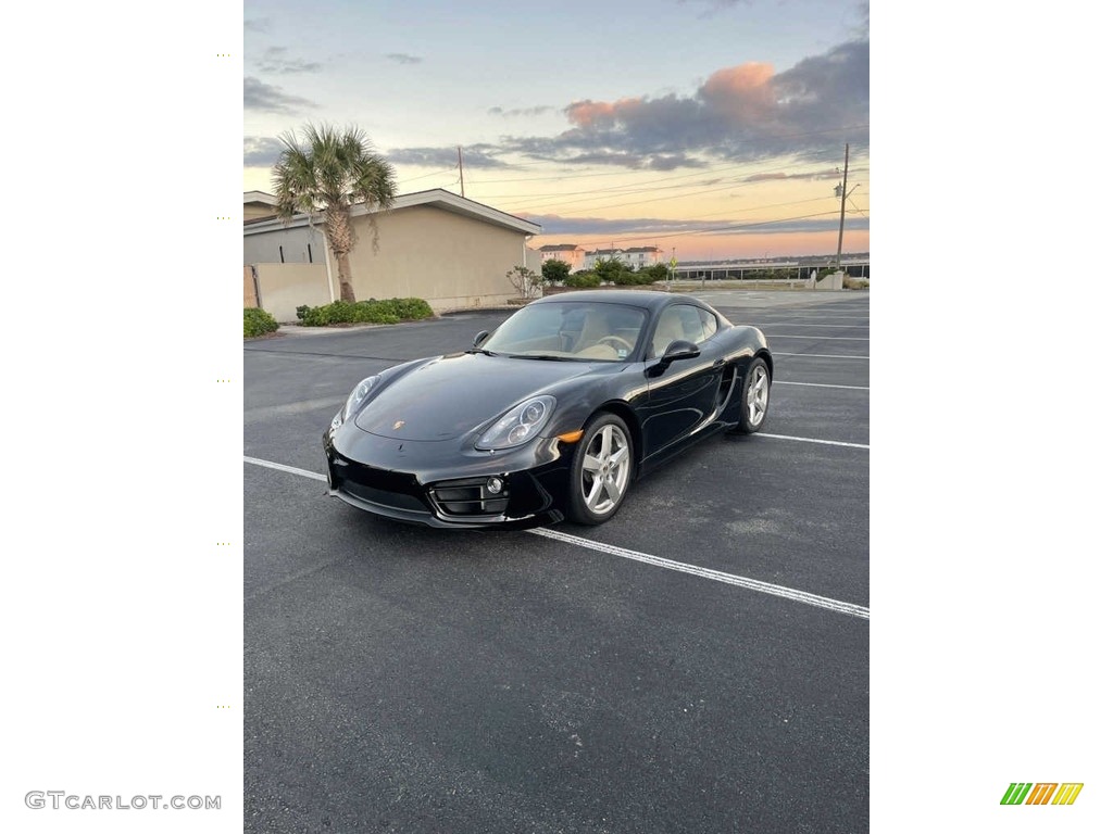 2014 Cayman  - Black / Luxor Beige photo #2