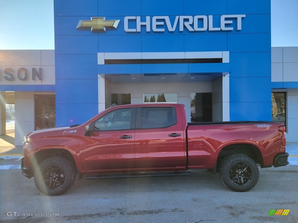 Cherry Red Tintcoat 2022 Chevrolet Silverado 1500 Limited LT Trail Boss Crew Cab 4x4 Exterior Photo #143649736