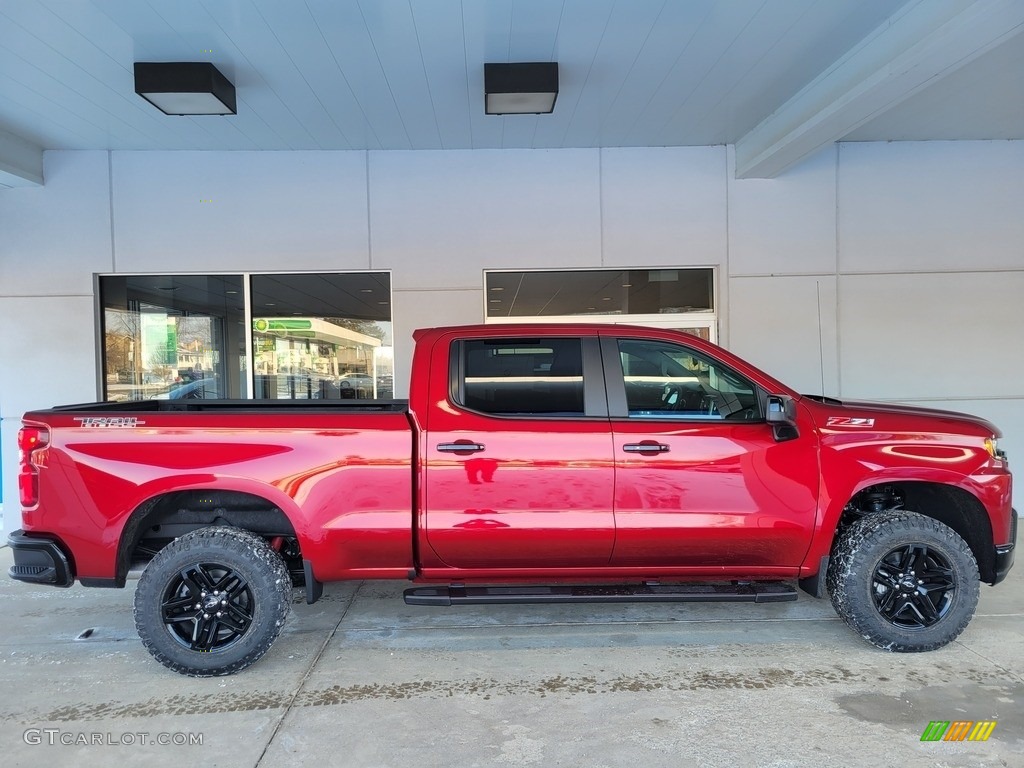 Cherry Red Tintcoat 2022 Chevrolet Silverado 1500 Limited LT Trail Boss Crew Cab 4x4 Exterior Photo #143649789