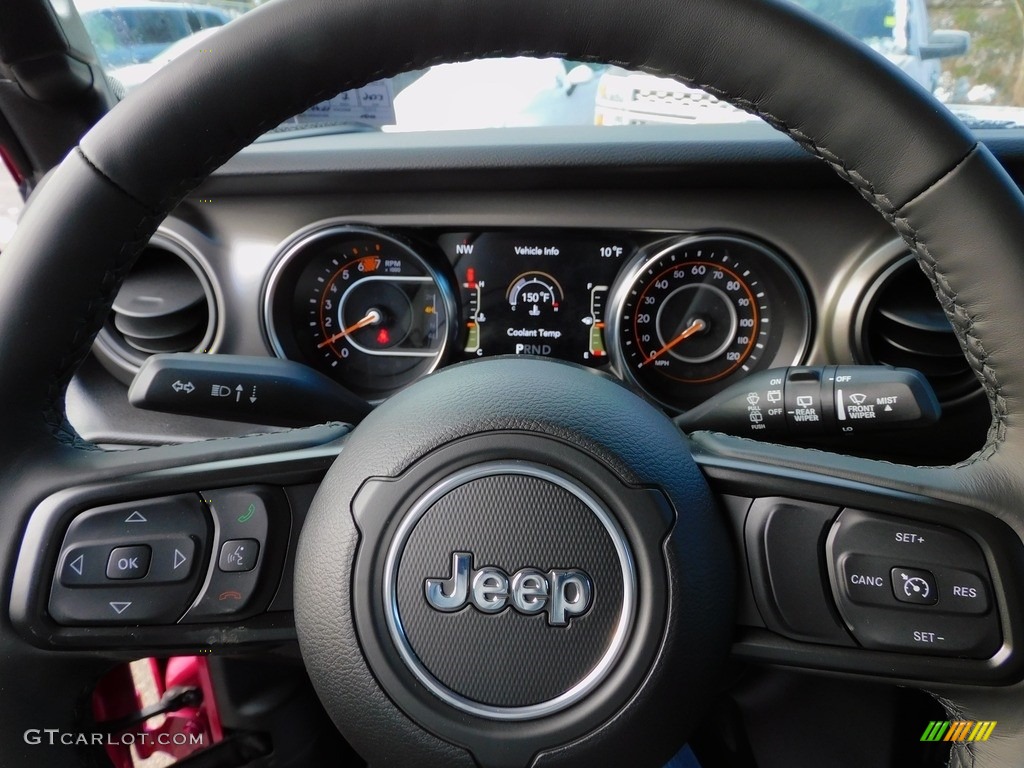 2022 Jeep Wrangler Unlimited Sport 4x4 Black Steering Wheel Photo #143650206