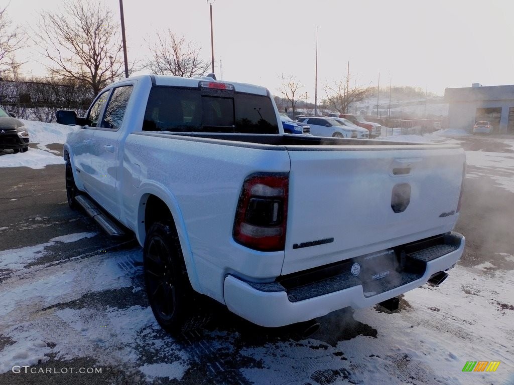 2022 1500 Laramie Crew Cab 4x4 - Ivory White Tri-Coat Pearl / Black photo #8