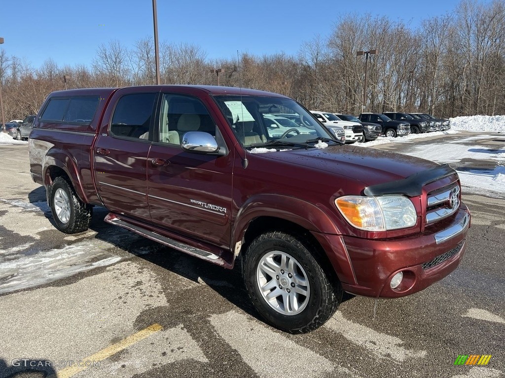 2006 Tundra SR5 Double Cab - Salsa Red Pearl / Taupe photo #4