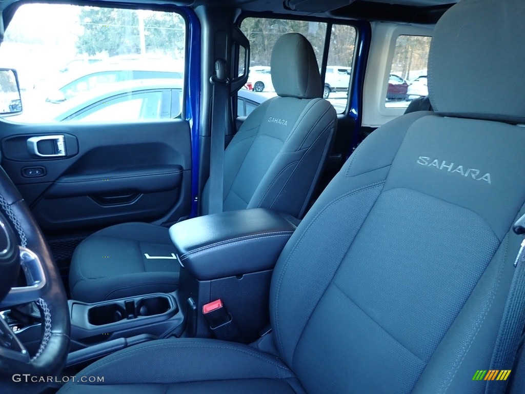 2020 Wrangler Unlimited Sahara 4x4 - Ocean Blue Metallic / Black photo #2