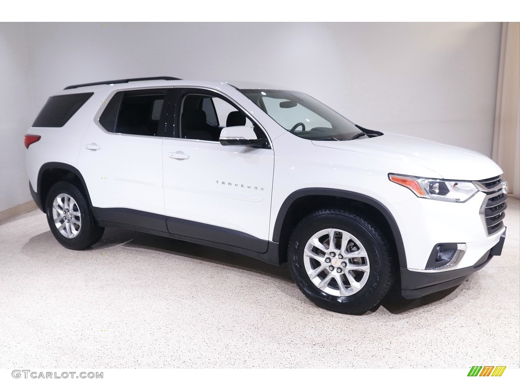 Summit White 2019 Chevrolet Traverse LT Exterior Photo #143651649