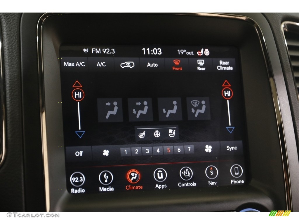 2018 Durango R/T AWD - Vice White Tri-Coat Pearl / Black photo #10
