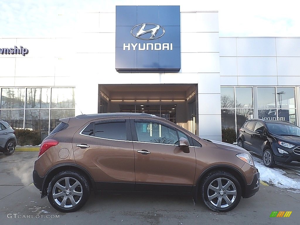 2016 Encore Leather AWD - River Rock Metallic / Ebony photo #1