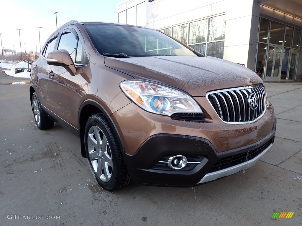2016 Encore Leather AWD - River Rock Metallic / Ebony photo #9
