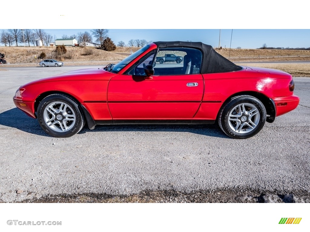 1990 MX-5 Miata Roadster - Classic Red / Black photo #7