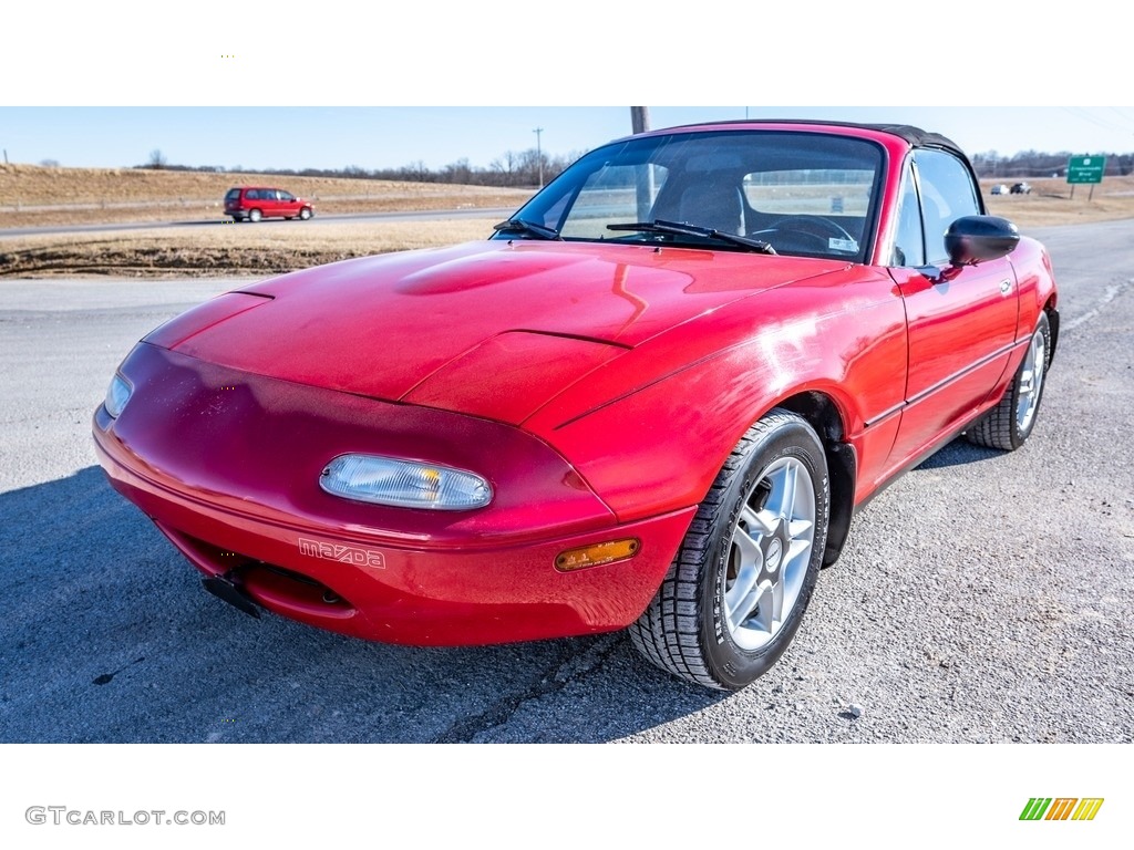 1990 MX-5 Miata Roadster - Classic Red / Black photo #8