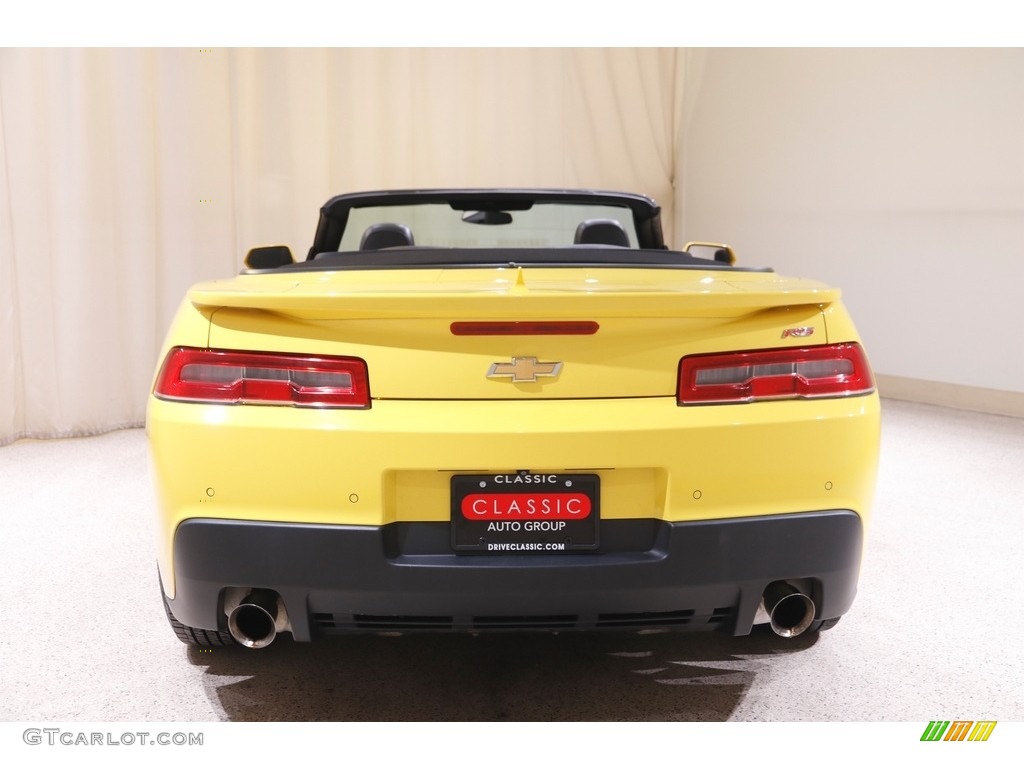 2015 Camaro LT Convertible - Bright Yellow / Black photo #18