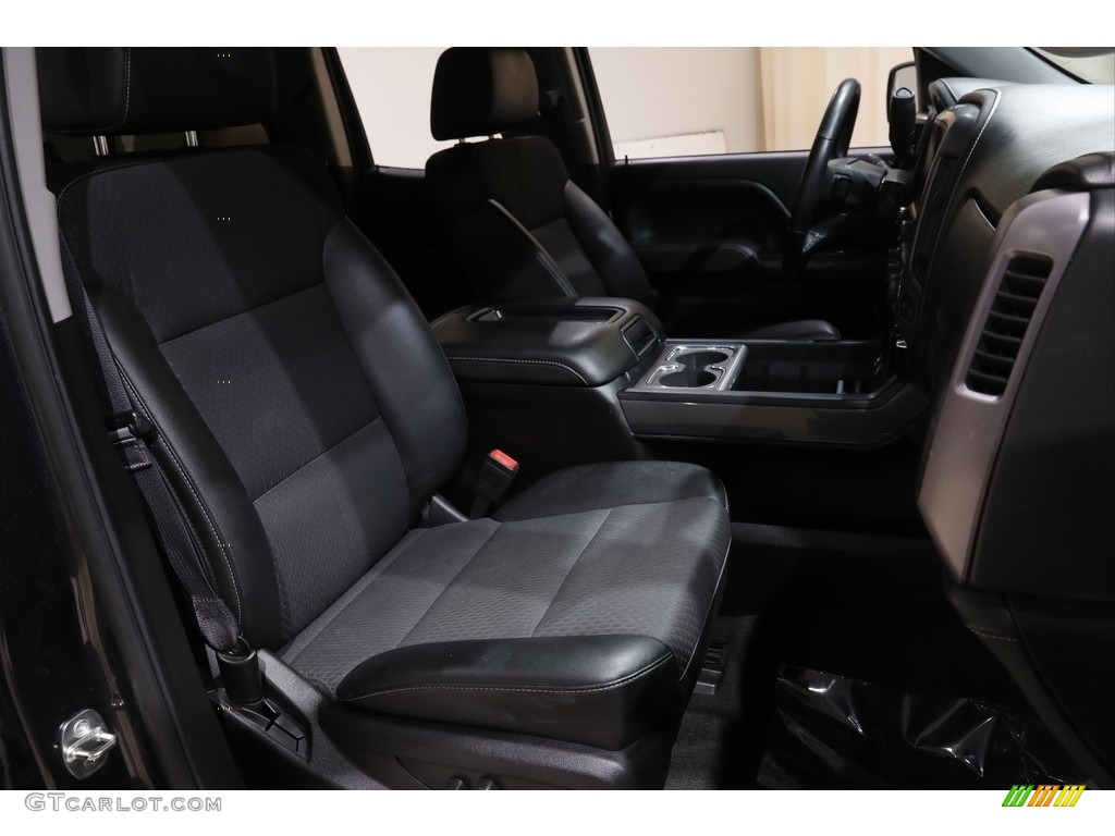 2015 Sierra 1500 SLE Double Cab 4x4 - Iridium Metallic / Jet Black photo #16
