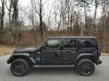 Black 2022 Jeep Wrangler Unlimited Sahara 4XE Hybrid Exterior