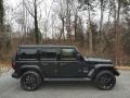 Black 2022 Jeep Wrangler Unlimited Sahara 4XE Hybrid Exterior