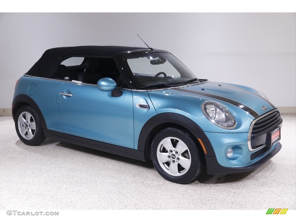 2016 Convertible Cooper - Caribbean Aqua Metallic / Carbon Black photo #2