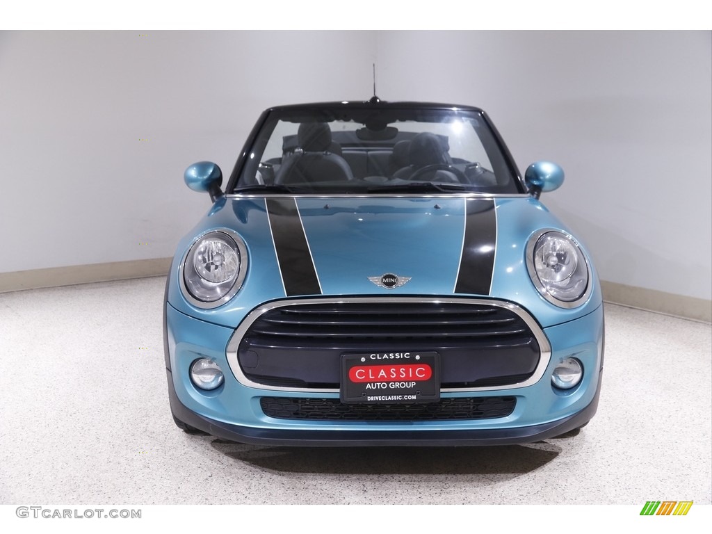 2016 Convertible Cooper - Caribbean Aqua Metallic / Carbon Black photo #3