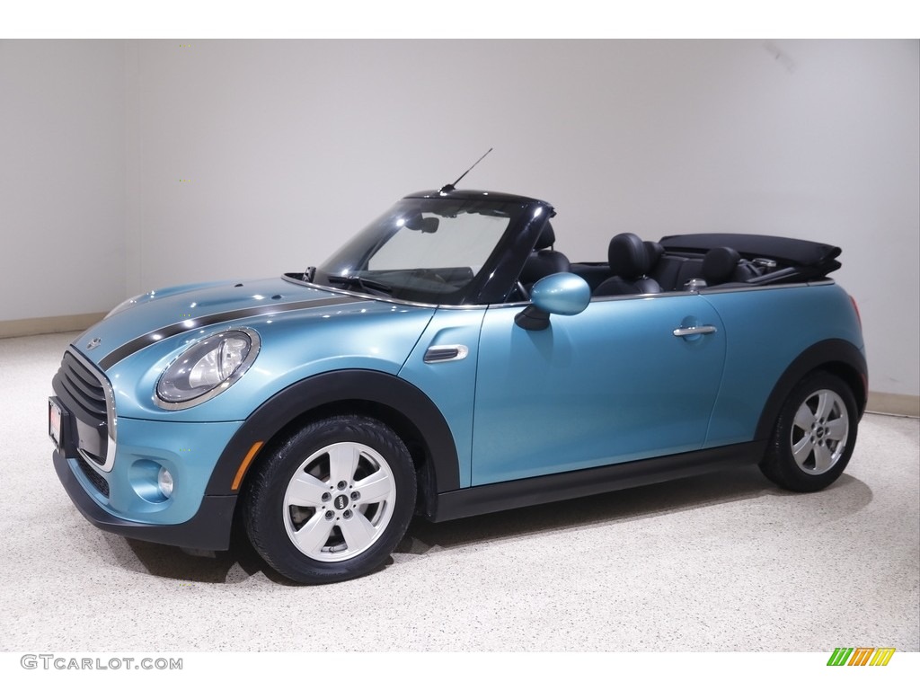 2016 Convertible Cooper - Caribbean Aqua Metallic / Carbon Black photo #4