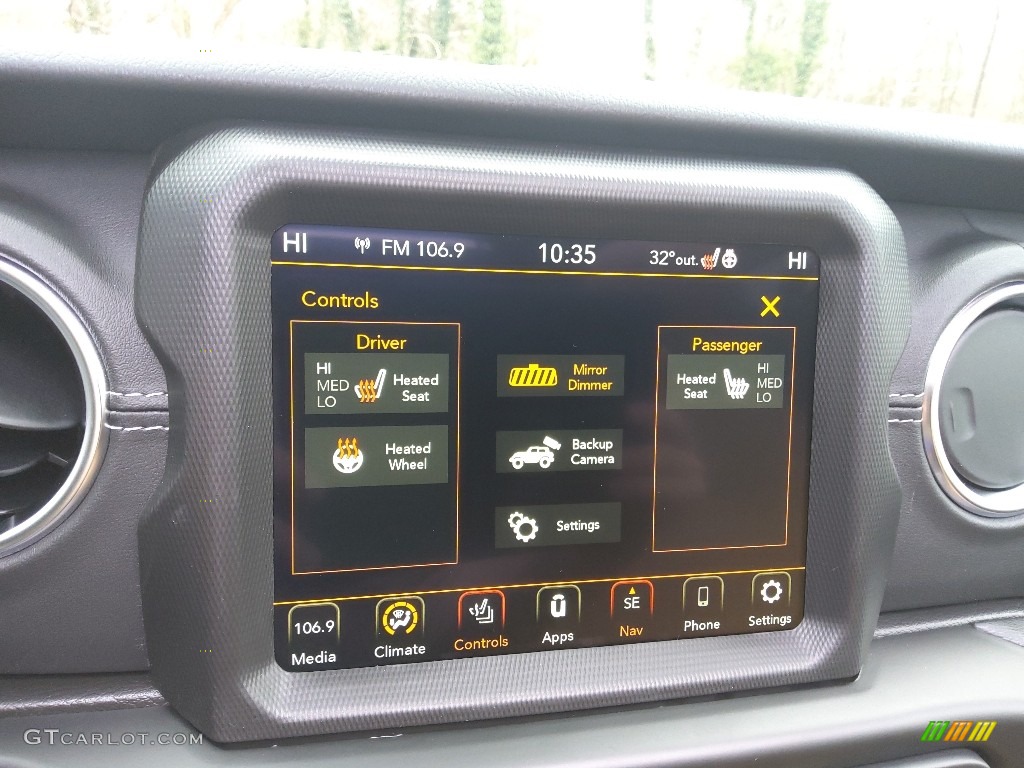 2022 Jeep Wrangler Unlimited Sahara 4XE Hybrid Controls Photo #143660469