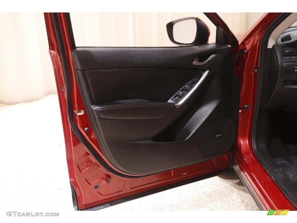 2015 Mazda CX-5 Grand Touring AWD Black Door Panel Photo #143663910