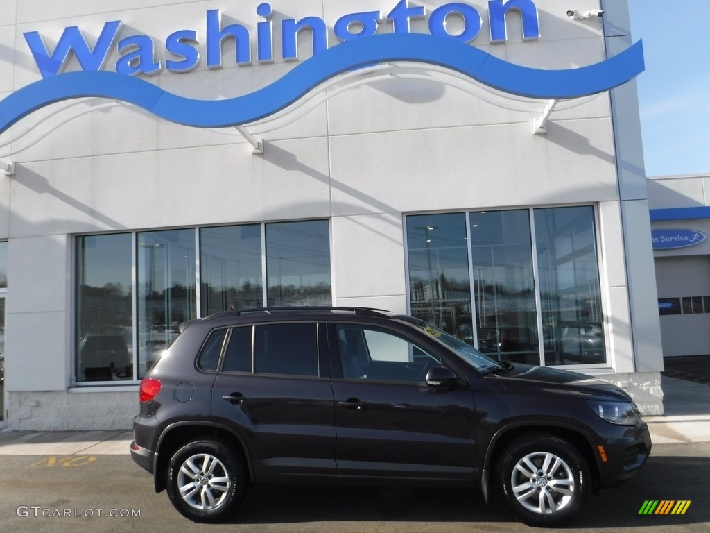 2016 Tiguan SE 4MOTION - Pepper Gray Metallic / Charcoal photo #2