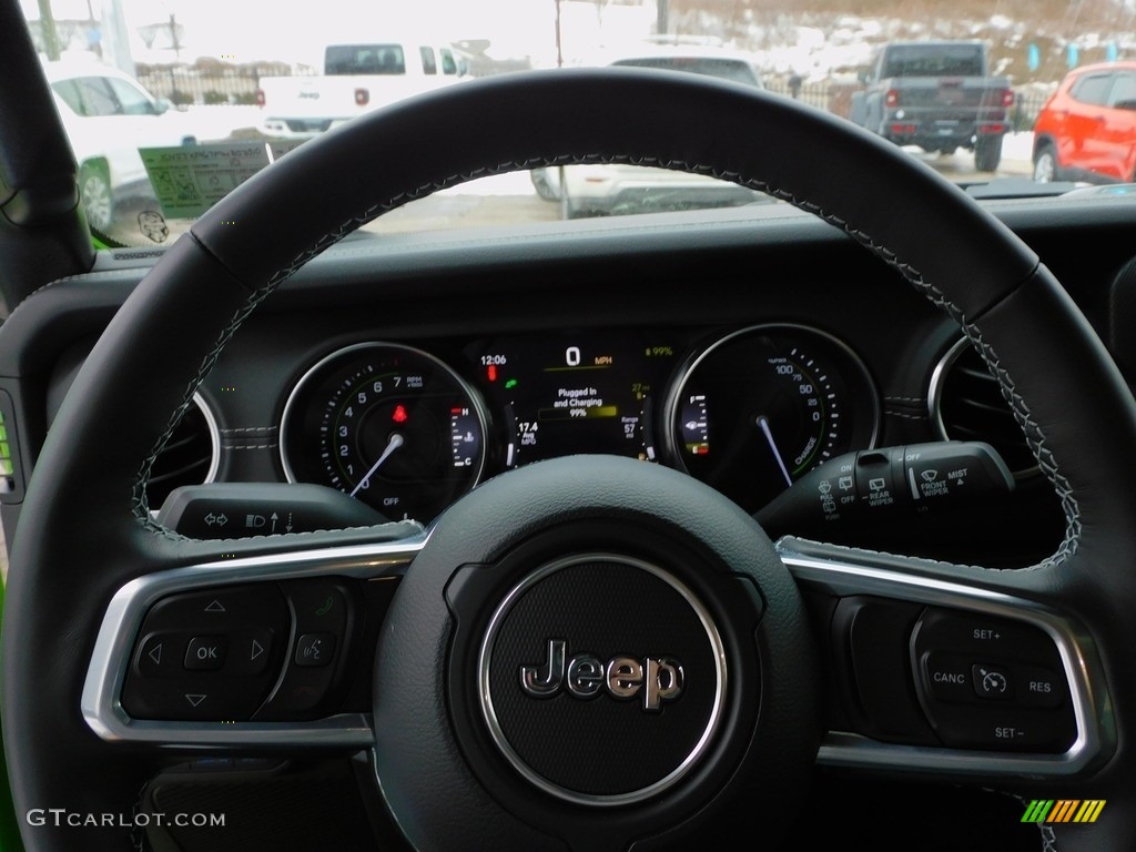 2021 Jeep Wrangler Unlimited Sahara 4xe Hybrid Steering Wheel Photos
