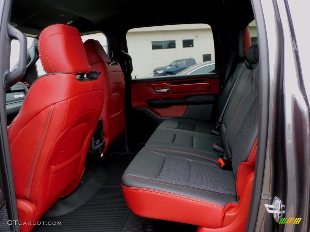 2022 Ram 1500 Rebel Crew Cab 4x4 Rear Seat Photo #143668376