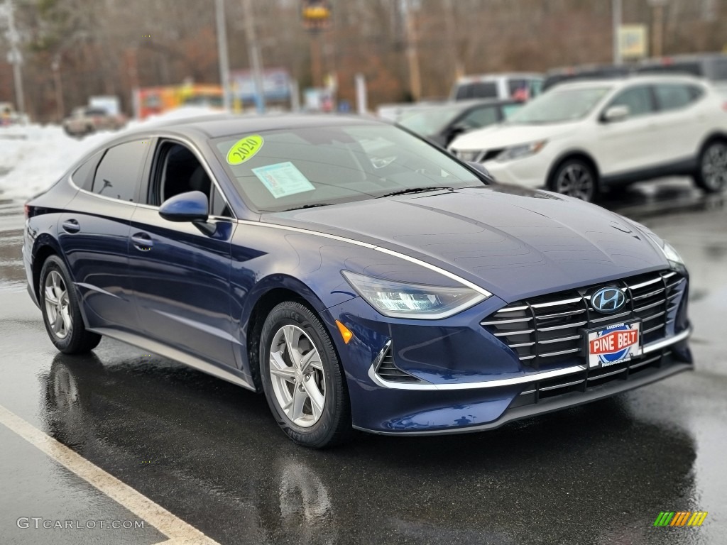 2020 Sonata SE - Stormy Sea / Black photo #8