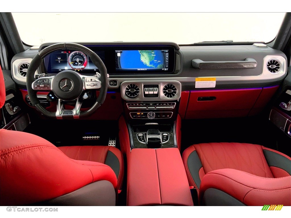2021 Mercedes-Benz G 63 AMG designo Classic Red/Black Dashboard Photo #143668595