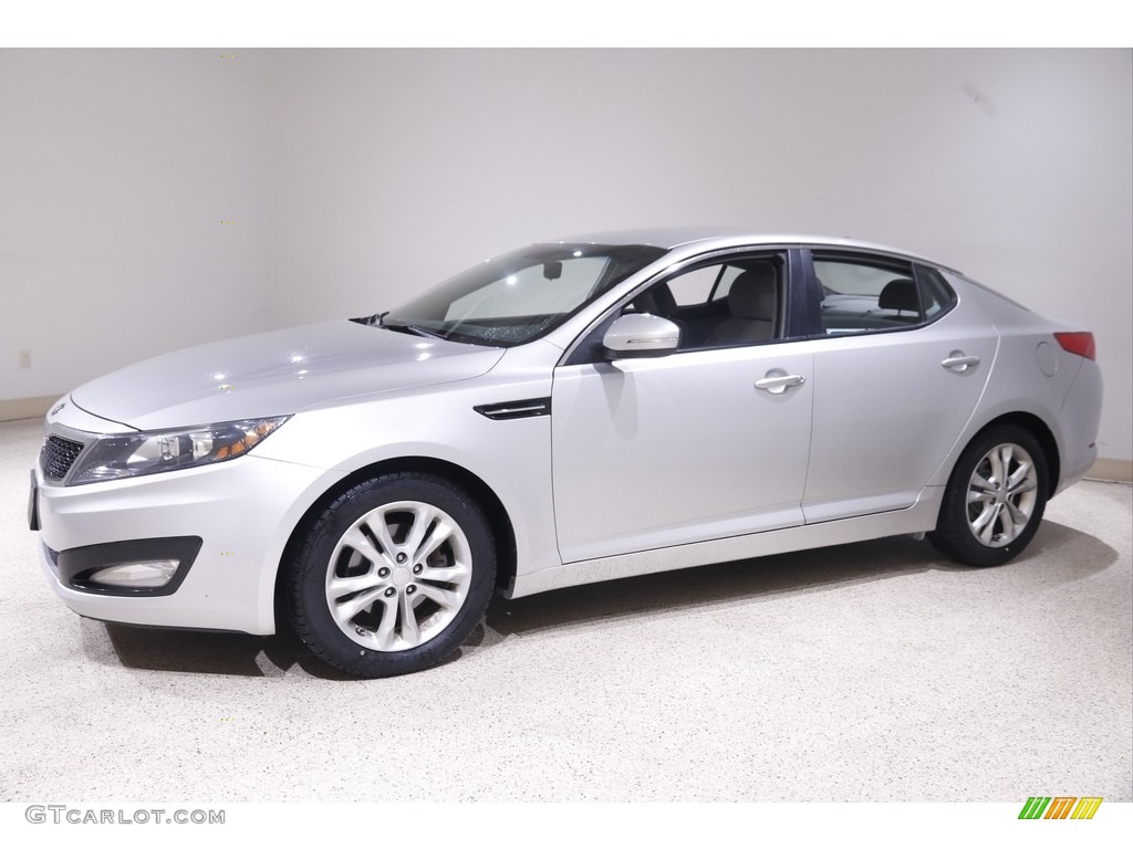 2013 Optima LX - Bright Silver Metallic / Gray photo #3