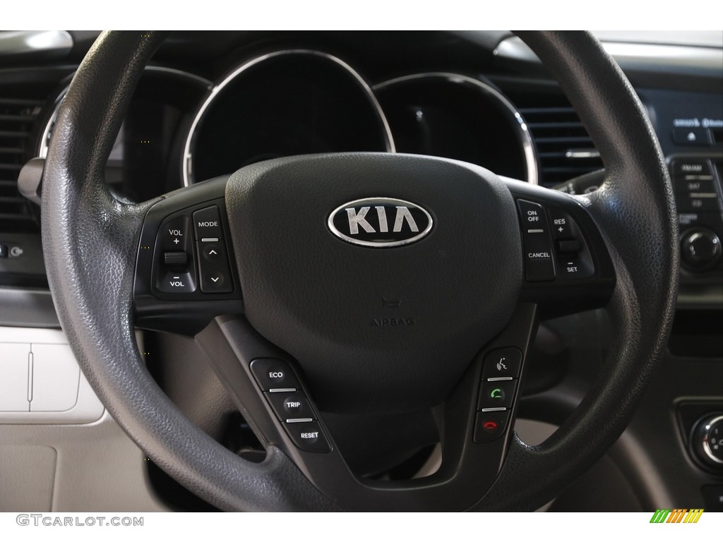 2013 Optima LX - Bright Silver Metallic / Gray photo #7