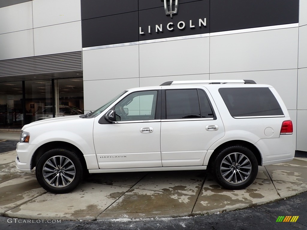White Platinum Metallic 2016 Lincoln Navigator Select 4x4 Exterior Photo #143668748