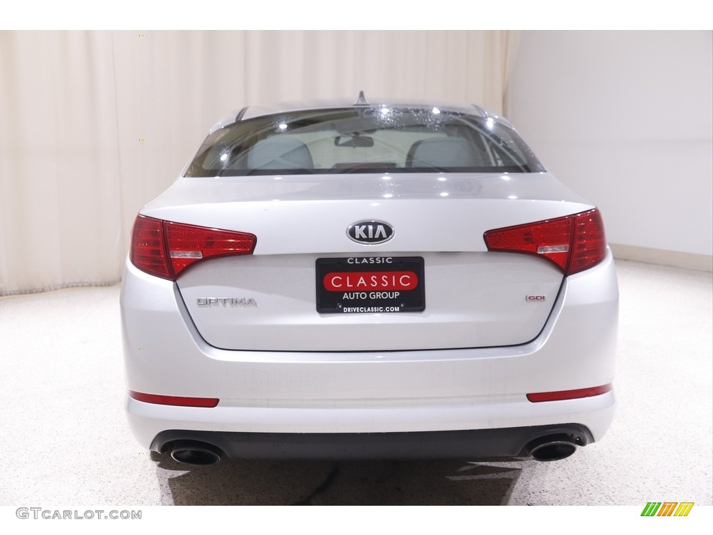 2013 Optima LX - Bright Silver Metallic / Gray photo #17